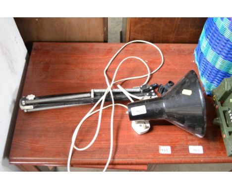 An Anglepoise style lamp