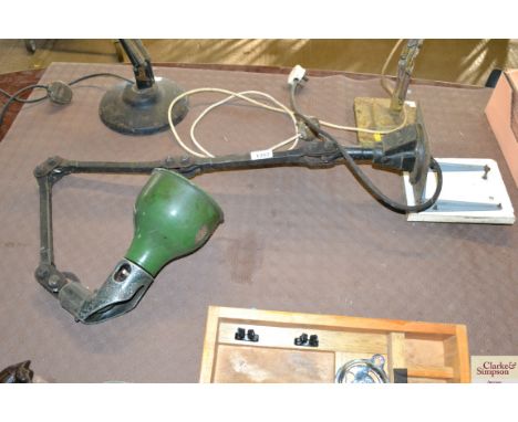 A Mek-Elek Industrial angle poise lamp