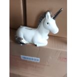 11 X NEW SILVER PLATED UNICORN MONEY BOX