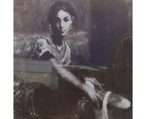 Harold Riley (1934-2023): artist signed limited edition lithograph, The Dancer, 15/250, 29 x 38 cm. Not available for in-hous