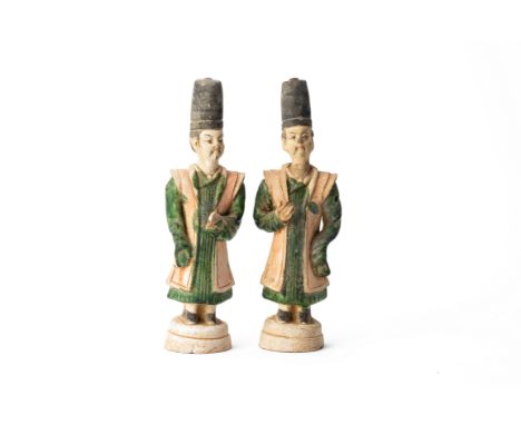 A PAIR OF ORIENTAL POTTERY FIGURES
Property from an Emerald Hill shophouse, the home of the interior designer behind ‘Galerie