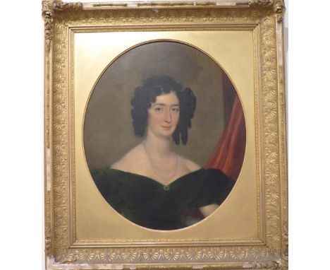 Follower of Charles Robert Leslie (1794-1859) Portrait of Mrs Sandys nee Short, first wife of Lieutenant General George Sandy