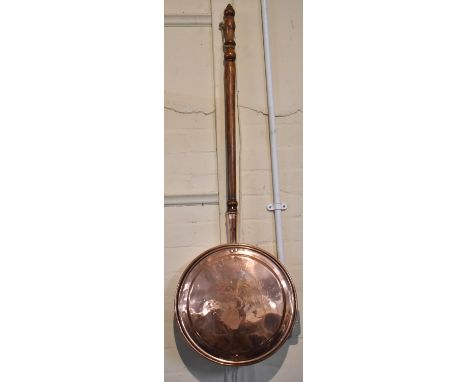 A Vintage Copper Bed Warming Pan 