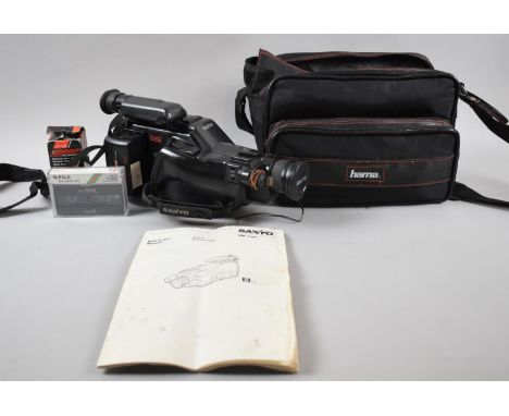 A Vintage Sanyo Camcorder (Purchased 1990) in Carrying Case 
