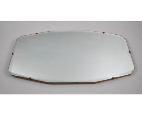A Vintage Bevel Edged Wall Mirror, 56x31cm 