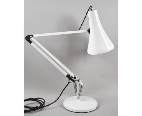 A Vintage Style White Anglepoise Lamp 