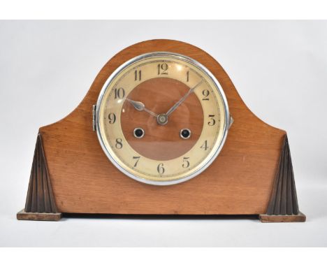 An Art Deco Mantle Clock, 36cm wide 