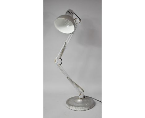 A Vintage Anglepoise Industrial Lamp with Weighted Base 