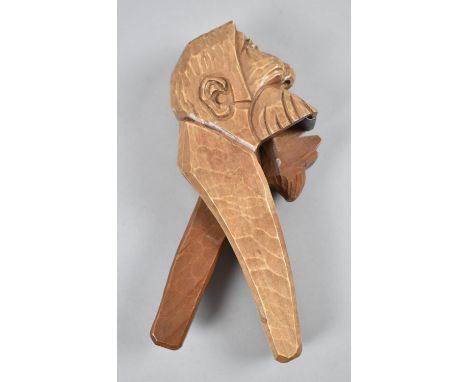 A Mid 20th Century Carved Wooden Black Forest Nutcracker, 25cm Long 