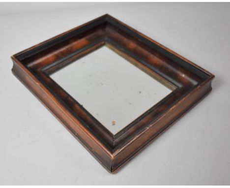 A Rectangular Wall Mirror, 37x32cm 