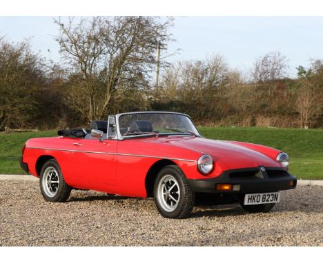 1975 MGB Roadster Registration number: HKO 823N Date of first registration: 01/04/1975 Vin number: GHN5-371669G Engine number