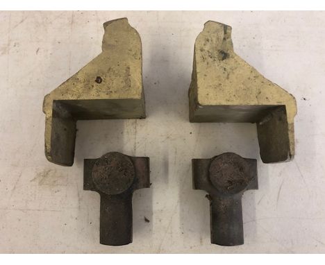 A set of Frazer Nash front wing bracket castings, unmachined.