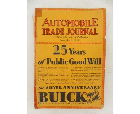 An Automobile trade journal from November 1st 1928.