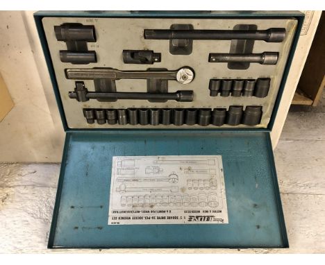 A Kamasa-Tools 1/2" square drive socket wrench set.