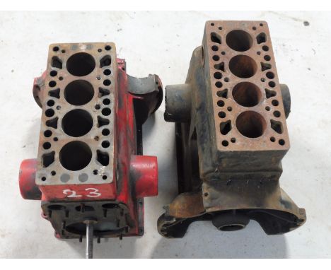 Two Riley 9 engine blocks.