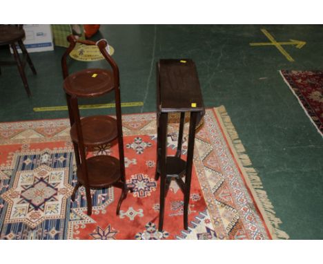 Edwardian gate leg table &amp; cake stand