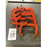 (6) Carver 12" Bar Clamps