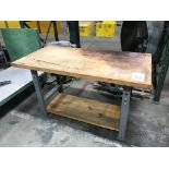 30" x 60" Wood Top Table