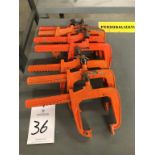 (7) Carver 12" Bar Clamps