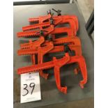 (6) Carver 12" Bar Clamps