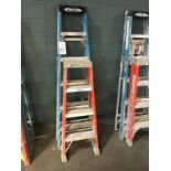 (2) Assorted Fiberglass Ladders