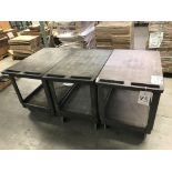 (3) Global Plastic Carts