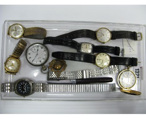 Blumus, Greenwood Geneve, Timex and Other Wristwatches, Nestor openface pocketwatch, H. Samuel hunter cased pocketwatch, etc.