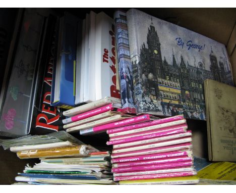 By George and "More George", two signed books by George Cunningham, Ordnance Survey maps, books, etc:- One Box