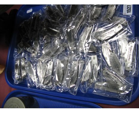 A Quantity of Rodgers of Sheffield Stainless Steel Penknives, the scales marked "Robert Sorby of Sheffield":- One Tray