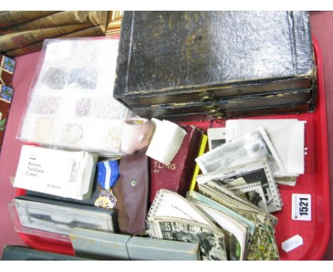 Breitling Stopwatch, Parker ballpoint pen, "Past Chairman Round Table" medallion, 'The St George' coin and banknote box, mid 