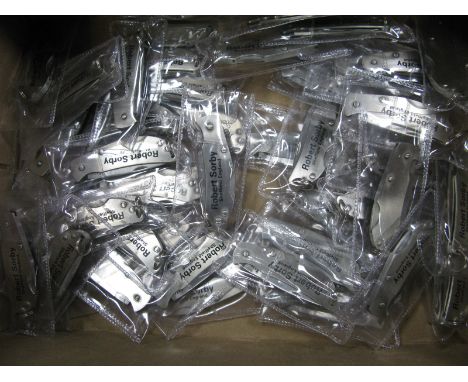 A Quantity of Rodgers of Sheffield Stainless Steel Penknives, the scales marked "Robert Sorby of Sheffield":- One Tray