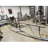 Shop-built glycol-cooled pipe for beer leading from tanks to Wild Goose Can filler