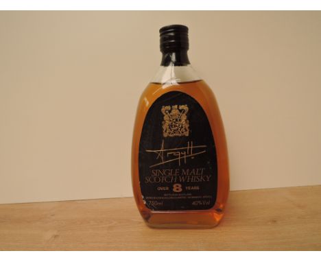 A bottle of Argyll Single Malt Scotch Whisky, over 8 years, bottled in Scotland, Beinn Bhuidhe Holdings Limited, Inveraray, A