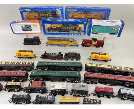 ASSORTED BACHMANN &amp; OTHER HO/OO ENGINES &amp; ROLLING STOCK, including Bachmann 11503 American Outline Diesel Locomotive 