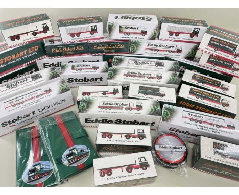 EDDIE STOBART COLLECTABLES including 27 Atlas Edition 1-76 Scale Die-Cast metal models, Scania top line curtain side, Karen P