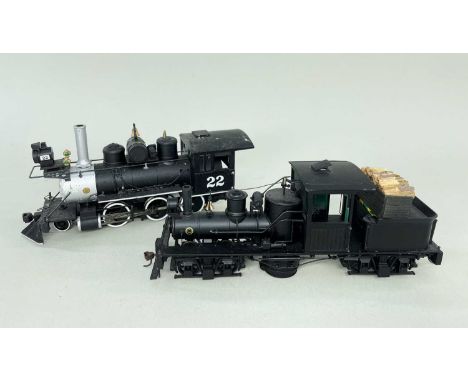 BACHMANN SPECTRUM AMERICAN On30 GAUGE STEAM LOCOS & BOX CARS, comprising 2-6-0 "Old Timer" in overall black; 4-0-4 Two Truck 