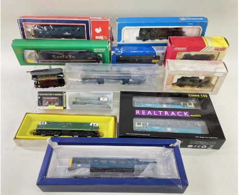 ASSORTED 00/HO AND N GAUGE LOCOS, including Mehano Santa Fe diesel electric, Realtrack class 143 Arriva trains Wales two trai