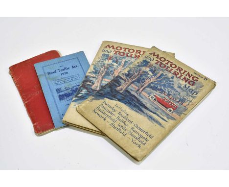 A large collection of motoring books and magazines, to include Motoring and Touring, Dunlop Touring Service. etc.