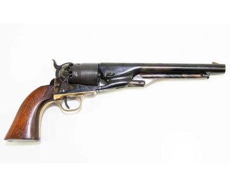 UBERTI; a deactivated replica Colt Army Model 1860 .44 six-shot single action percussion cap revolver, with case-hardened act