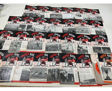 MANCHESTER UNITED F.C; 1958/59 season, thirty home league programmes (some duplicates), Arsenal away programme, two F.A. Yout