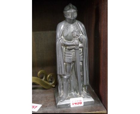 A vintage knight table lighter,&nbsp;23.5cm high. 