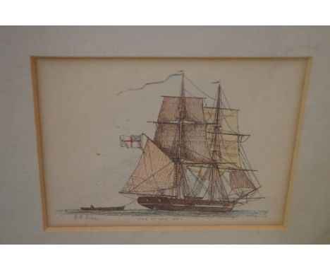A small collection of pictures and prints,&nbsp;to include a watercolour by Leta Nicholson; and an engraving by Alfred Blunde