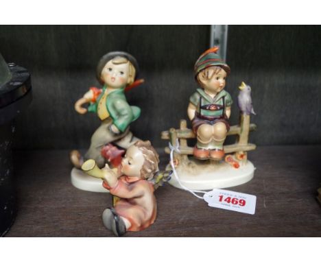 Three Hummel figures, to include 'Strolling Along'.&nbsp;&nbsp; 