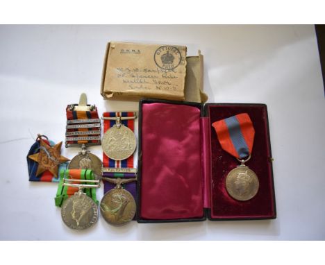 Medals:&nbsp;a Queen's South Africa Medal, to 4648 Pte J Campbell, 20th Hussars, with four clasps; a George VI General Servic