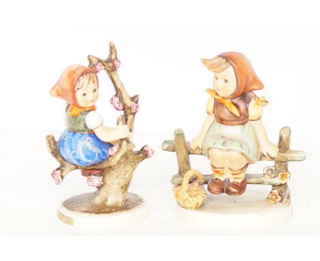 2 Goebel figurines, apple tree girl &amp; just resting 