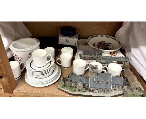 Four Local Landmarks models from the Roger Andrews Studio including St Illtyd's Church, llantwit Major, The Town Hall, The Bl