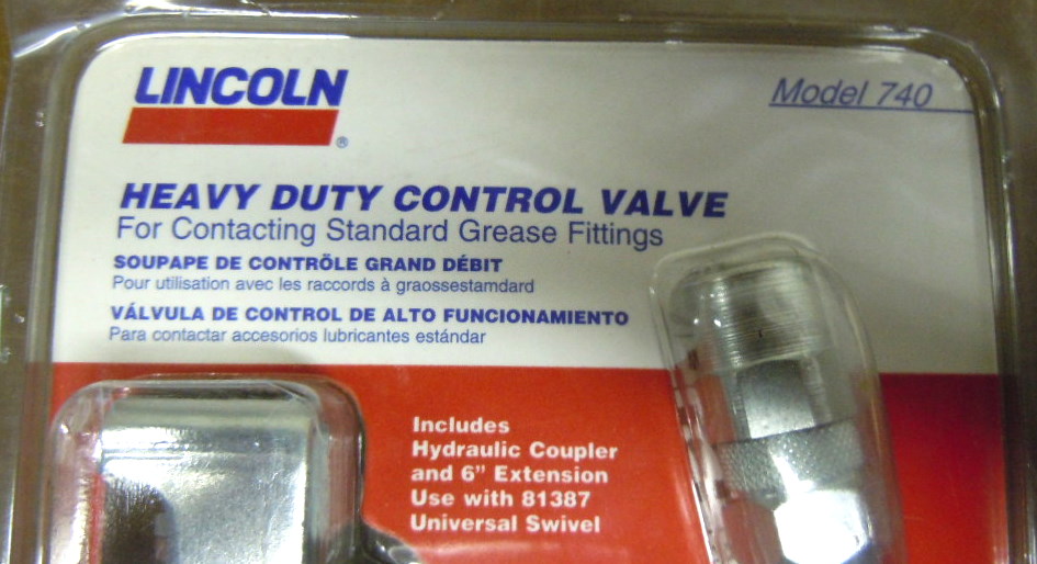 New Lincoln Heavy Duty Control Valve 740