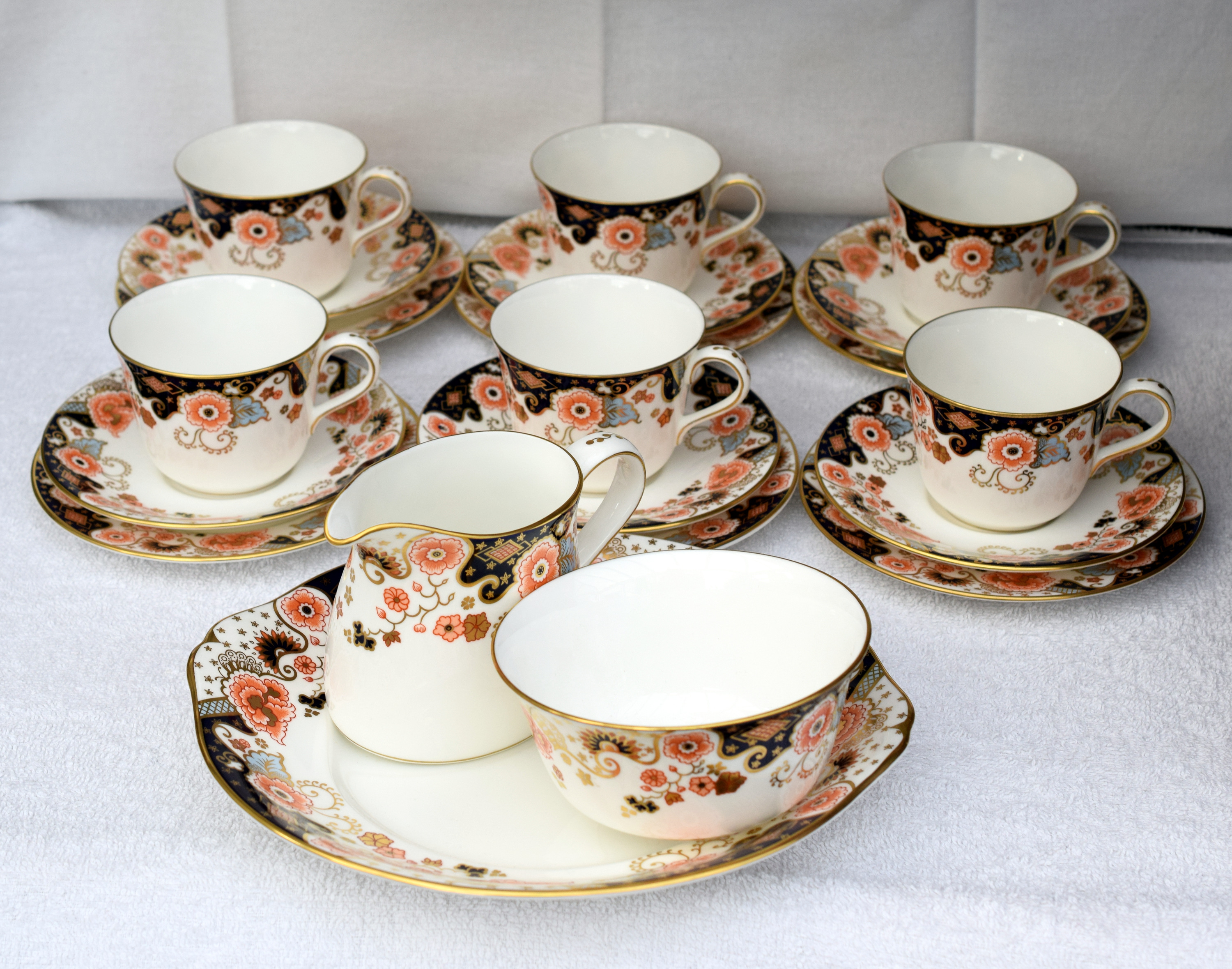 Royal Crown Derby Tea Set 21 Pieces Royal Crown Derby Imperial Palace