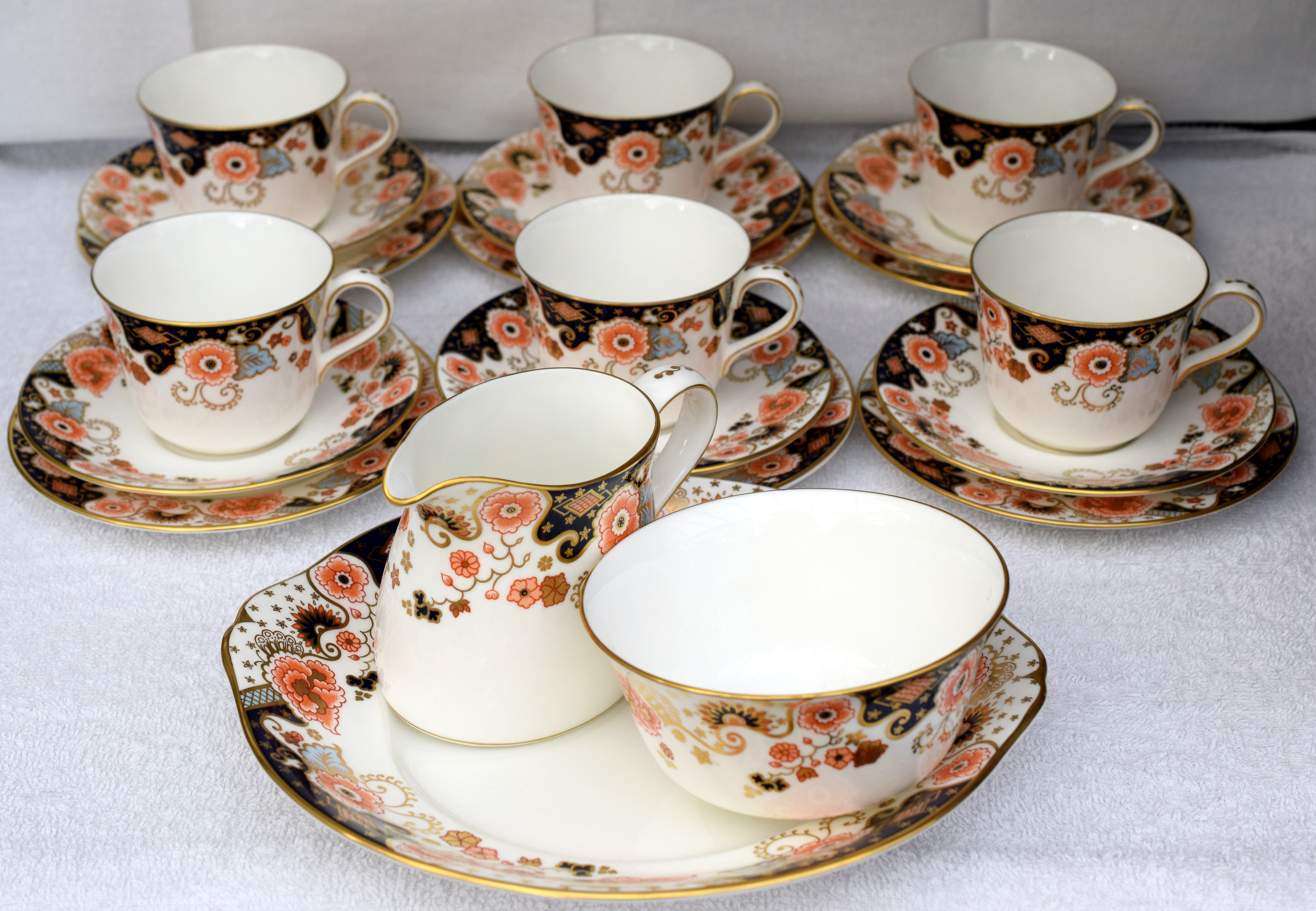 Royal Crown Derby Tea Set 21 Pieces Royal Crown Derby Imperial Palace