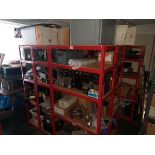 +VAT Contents of small store room to include 11 bays worth of various vending machine spare parts
